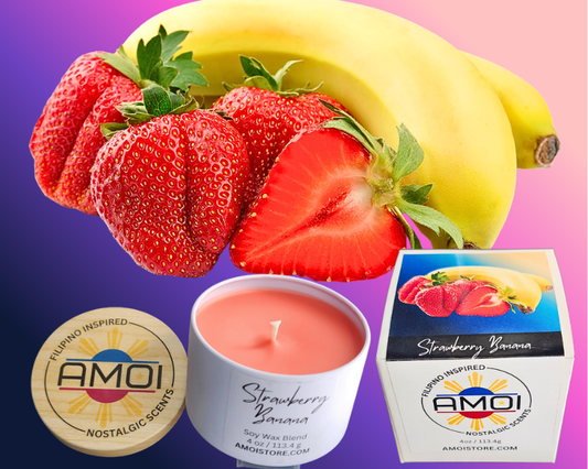 4oz Container Candle – Strawberry Banana