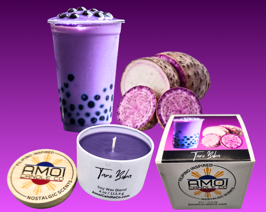 4oz Container Candle – Taro Boba