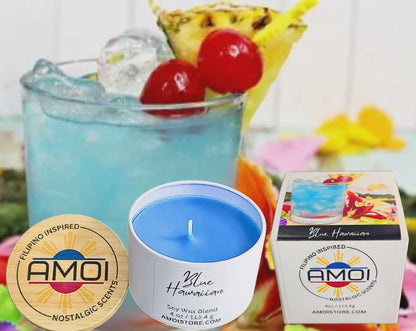 4oz Container Candle – Blue Hawaiian